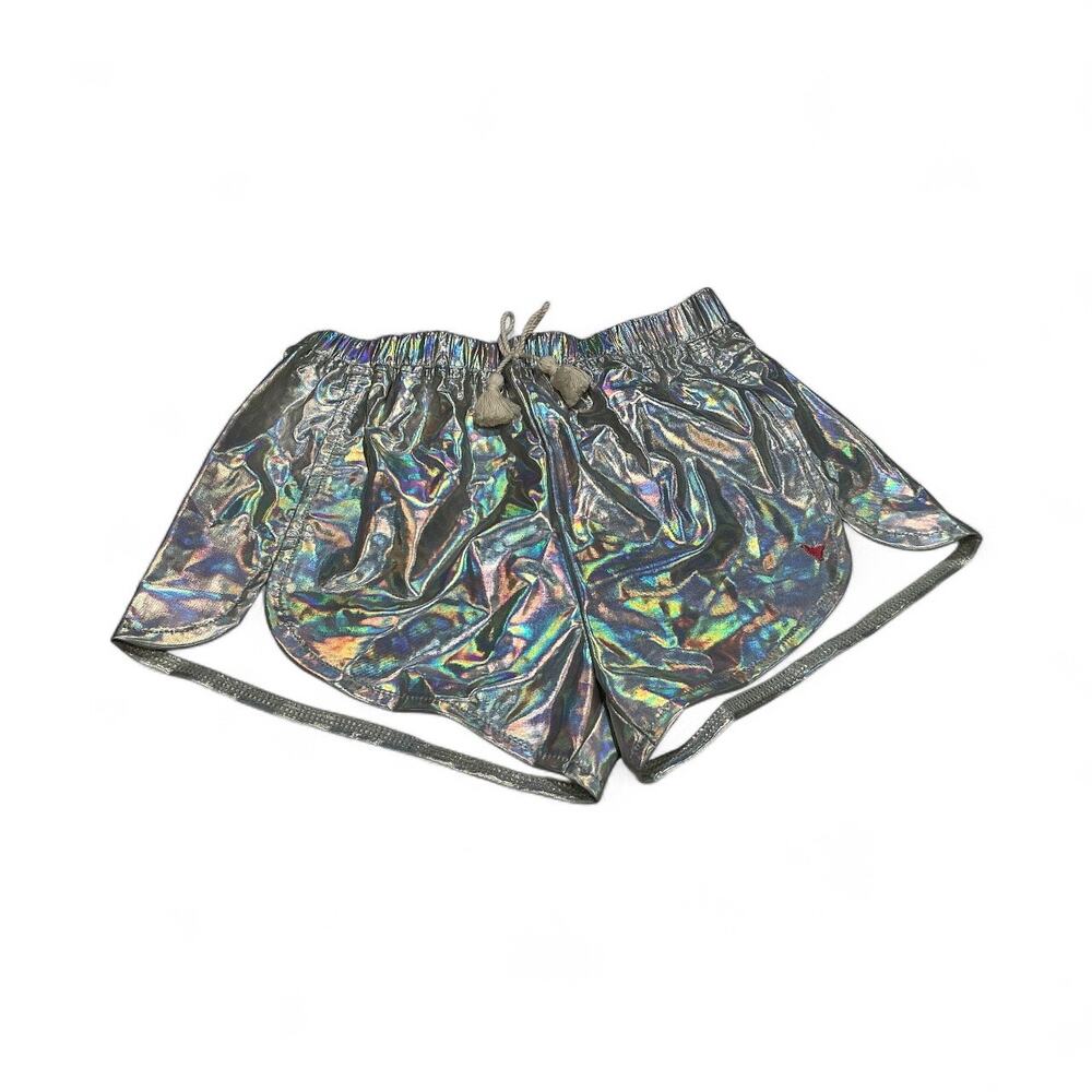 Pink Chicken Millie Silver Metallic Short | Holographic